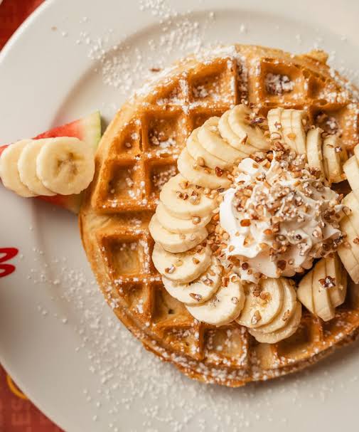 Waffle clásico con 1 topping