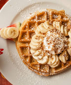 Waffle clásico con 1 topping