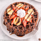 Waffles premium con base de chocolate
